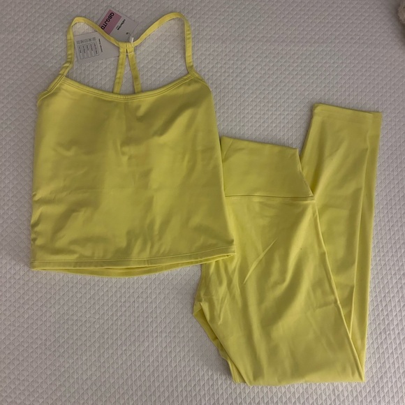 Amazon Other - Yellow Women's workout set
